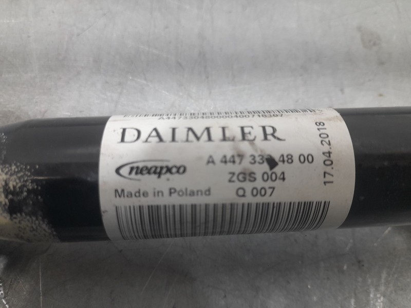 Recambio de transmision delantera derecha para mercedes-benz vito tourer (w447) 114 cdi / 114 bluetec 4-matic (447.701, 447.703,