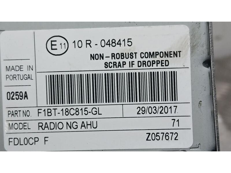 Recambio de sistema audio / radio cd para ford focus lim. trend referencia OEM IAM F1BT18C815GL  10R048415