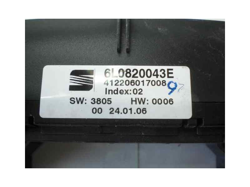 Recambio de mando climatizador para seat ibiza (6l1) cool referencia OEM IAM 6L0820043E 6L0820043E 6L0820043E