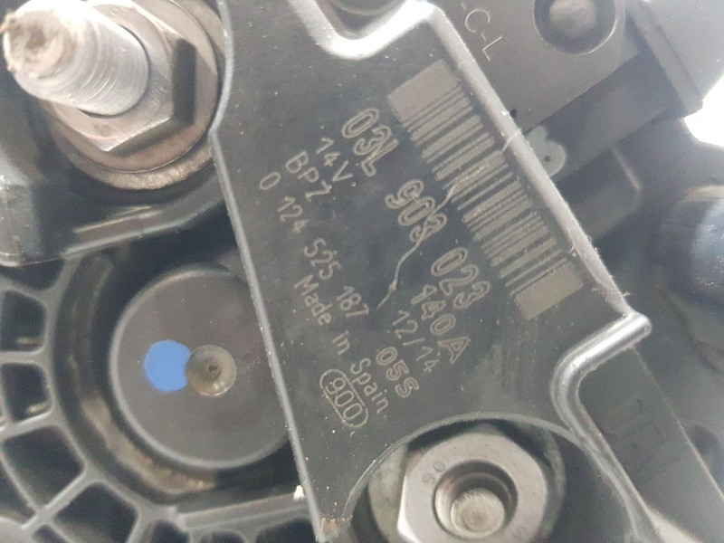 Recambio de alternador para volkswagen touran (1t3) 1.6 tdi referencia OEM IAM 03L903023  