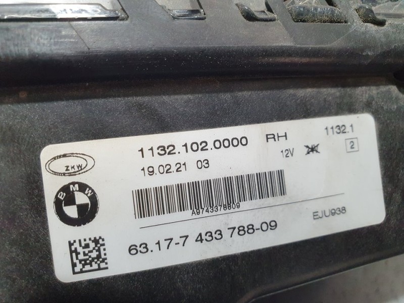 Recambio de faro antiniebla derecho para bmw serie 2 gran coupe (f44) 220d aventage 4p referencia OEM IAM 743378809 11321020000 