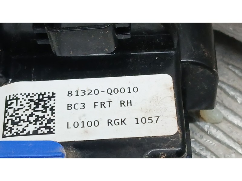 Recambio de cerradura puerta delantera derecha para hyundai i20 iii (bc3, bi3) 1.0 t-gdi referencia OEM IAM 81320Q0010 ELECTRICA