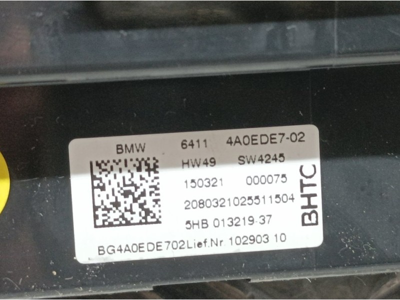 Recambio de mando climatizador para bmw serie 2 gran coupe (f44) 220d aventage 4p referencia OEM IAM 64114A0EDE702 5HB01321937 