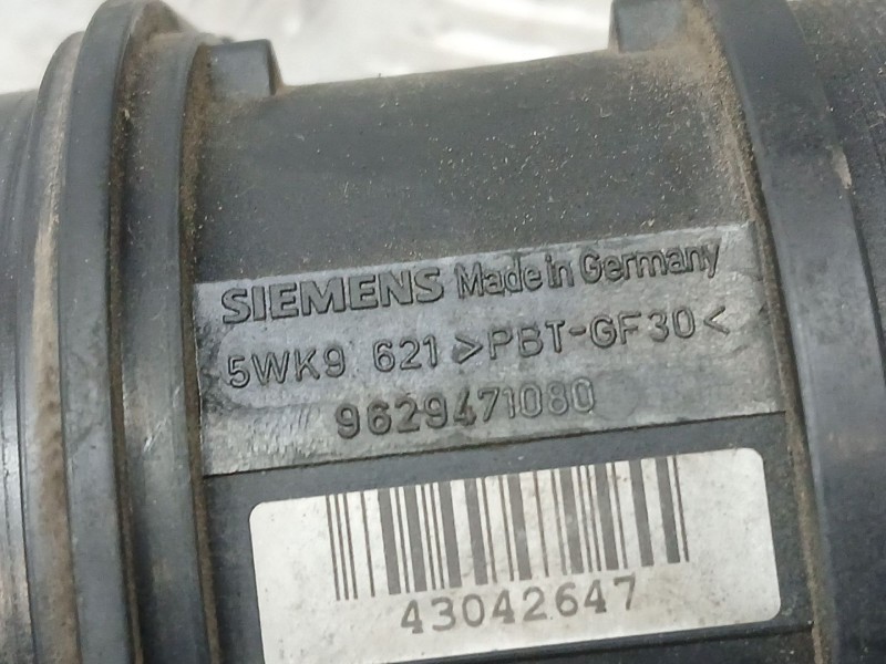 Recambio de caudalimetro para peugeot 307 sw (3h) 2.0 hdi 90 referencia OEM IAM 9629471080 SIEMENS 5WK9321
