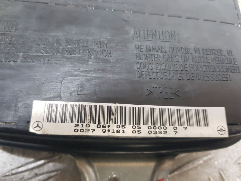 Recambio de airbag lateral delantero izquierdo para mercedes-benz clase e (w210) berlina diesel 220 cdi (210.006) referencia OEM