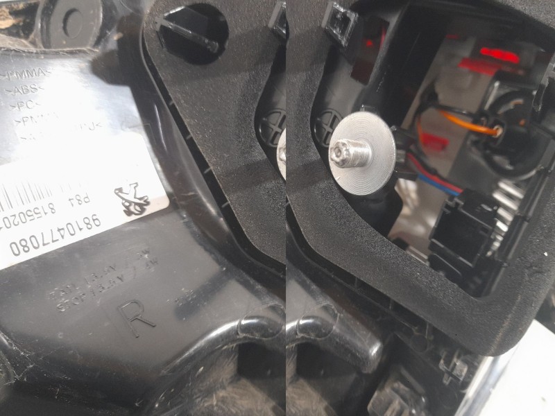 Recambio de piloto trasero derecho para peugeot 3008 active referencia OEM IAM 9810477080 81550201 EXTERIOR