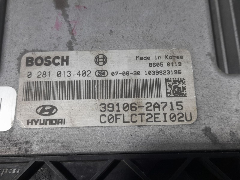 Recambio de centralita motor uce para hyundai i30 (fd) 1.6 crdi referencia OEM IAM 391062A715 0281013402 BOSCH