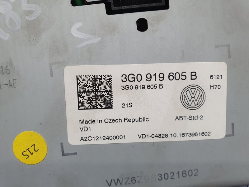 Recambio de sistema navegacion gps para volkswagen golf vii lim. (5g1) advance bluemotion referencia OEM IAM 3G0919605B A2C12124