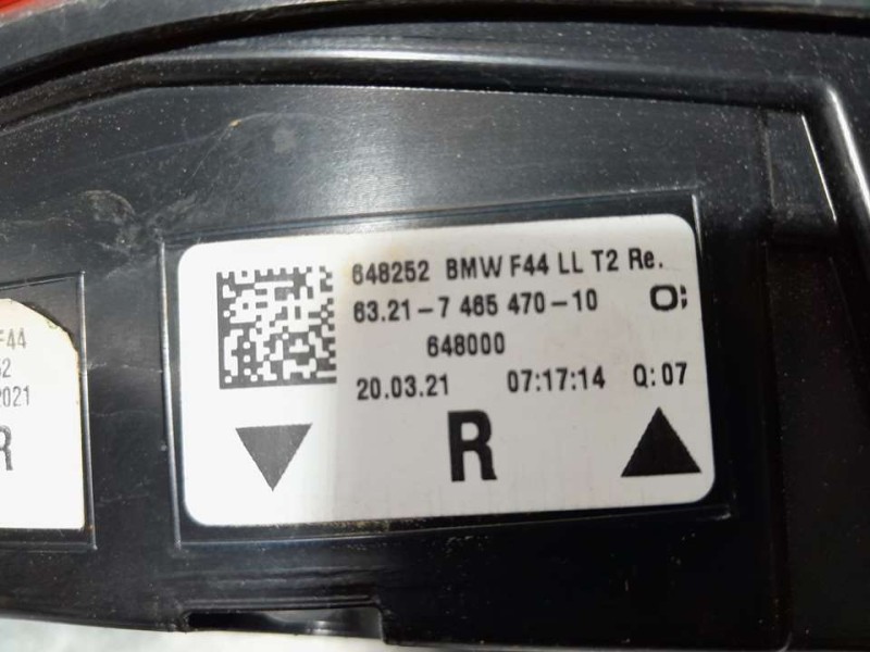 Recambio de piloto trasero derecho para bmw serie 2 gran coupe (f44) 220d aventage 4p referencia OEM IAM 746547010  INTERIOR