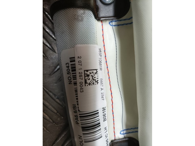 Recambio de airbag cortina delantero derecho para renault scenic iii dynamique referencia OEM IAM 985P10681R  AUTOLIV