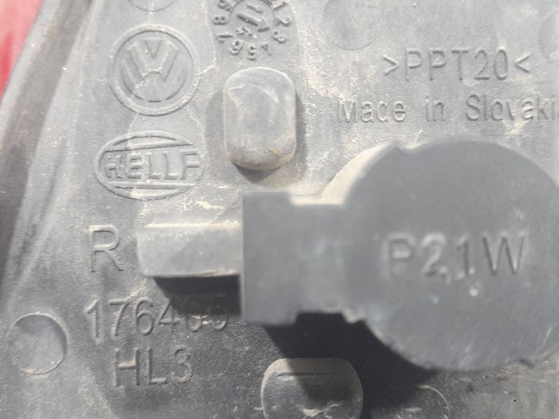 Recambio de piloto trasero derecho exterior para volkswagen touran (1t3) 1.6 tdi referencia OEM IAM 1T0945096R 176405 HELLA