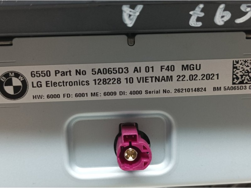 Recambio de sistema navegacion gps para bmw serie 2 gran coupe (f44) 220d aventage 4p referencia OEM IAM 5A065D3 12822810 LG