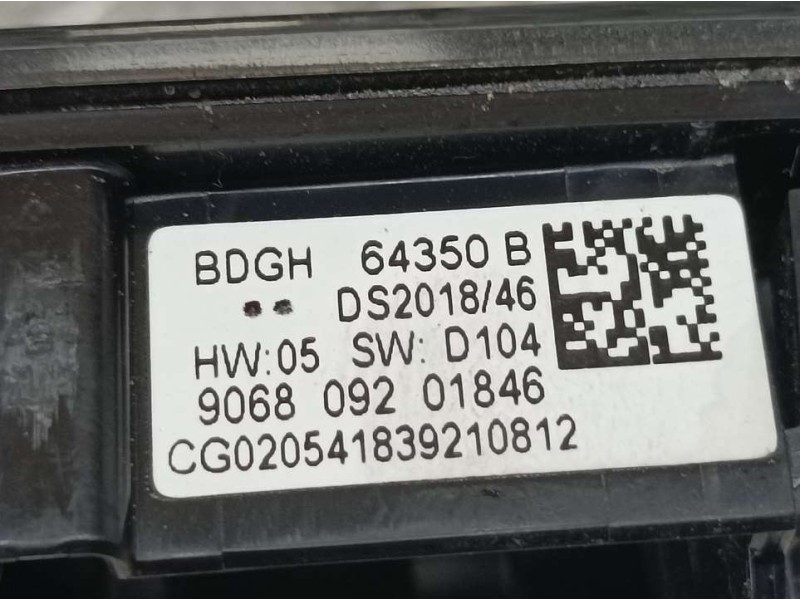 Recambio de modulo electronico para mazda cx-30 basis 2wd referencia OEM IAM BDGH64350B 906809201846 PANTALLA SELECTOR CAMBIO AU