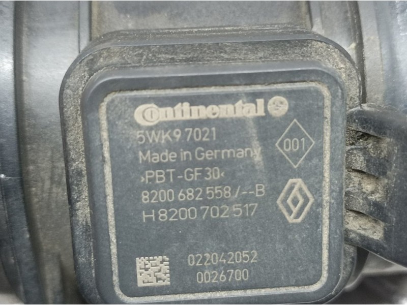 Recambio de caudalimetro para renault scenic iii dynamique referencia OEM IAM 8200682558B 5WK97021 CONTINENTAL