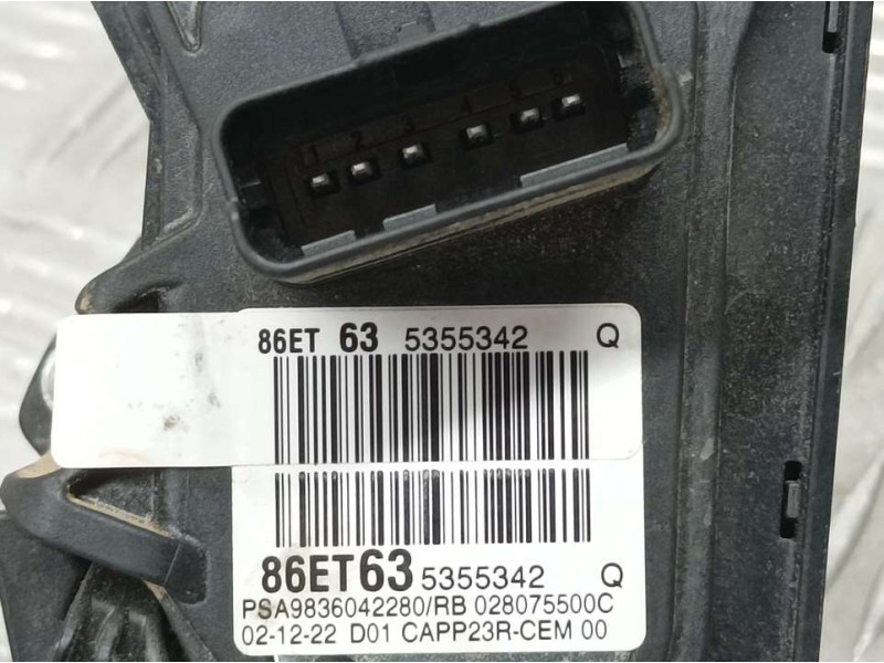 Recambio de potenciometro pedal para citroën berlingo feel m 5p referencia OEM IAM 9836042280 86ET635355342Q 