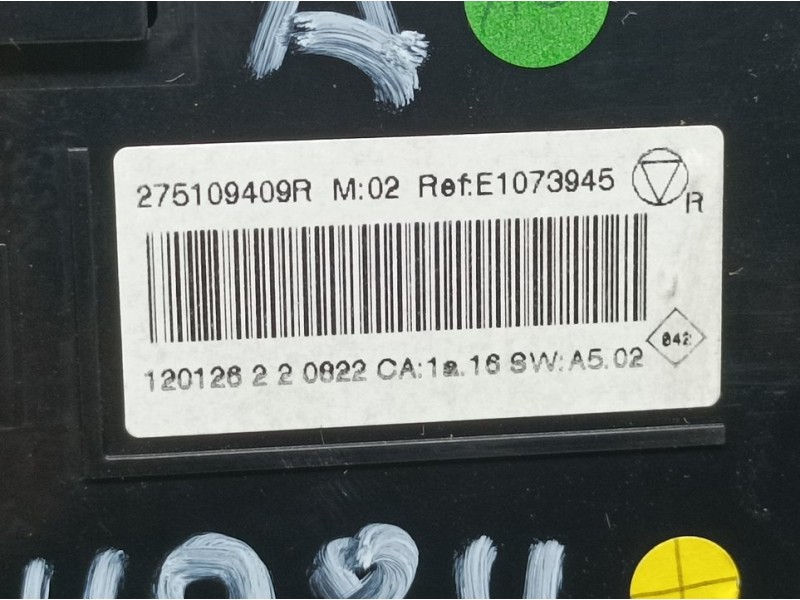 Recambio de mando climatizador para renault scenic iii dynamique referencia OEM IAM 275109409R E1073945 