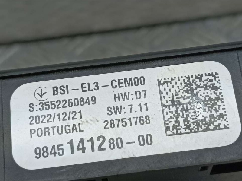 Recambio de caja reles / fusibles para citroën berlingo feel m 5p referencia OEM IAM 9845141280 28751768 