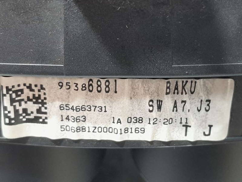 Recambio de cuadro instrumentos para opel mokka excellence referencia OEM IAM 95386881 654663731 