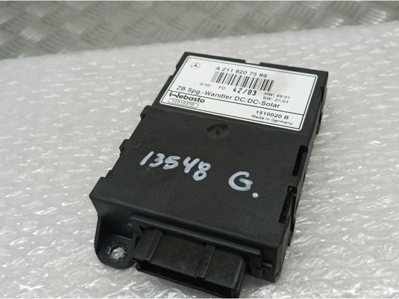 Recambio de modulo electronico para mercedes-benz clase e (w211) berlina e 240 (211.061) referencia OEM IAM A2118207589 1510020B