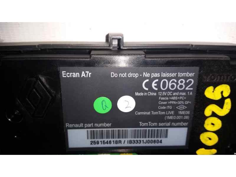 Recambio de sistema navegacion gps para renault scenic iii dynamique referencia OEM IAM 259154618R 253B00345R 