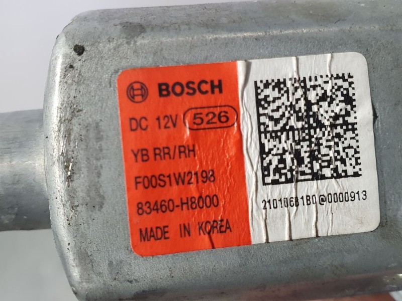 Recambio de elevalunas trasero derecho para kia stonic (ybcuv) 1.0 tgdi cat referencia OEM IAM 83460H8000 F00S1W2198 BOSCH ELECT