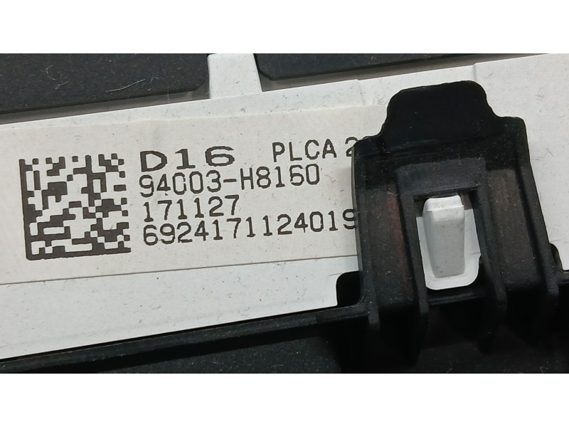Recambio de cuadro instrumentos para kia rio iv (yb, sc, fb) 1.25 referencia OEM IAM 94003H8160  