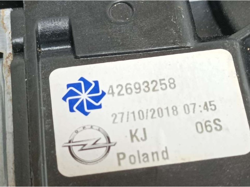 Recambio de elevalunas delantero derecho para opel mokka x innovation referencia OEM IAM 42693285  ELECTRICO 7 PINS