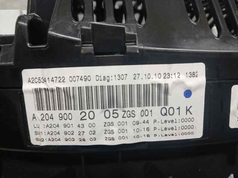 Recambio de cuadro instrumentos para mercedes-benz clase c (w204) berlina c 200 cdi blueefficiency (204.001) referencia OEM IAM 