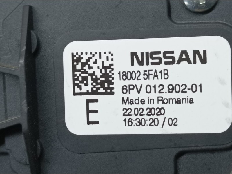 Recambio de potenciometro pedal para nissan micra v (k14) acenta referencia OEM IAM 180025FA1B 6PV01290201 