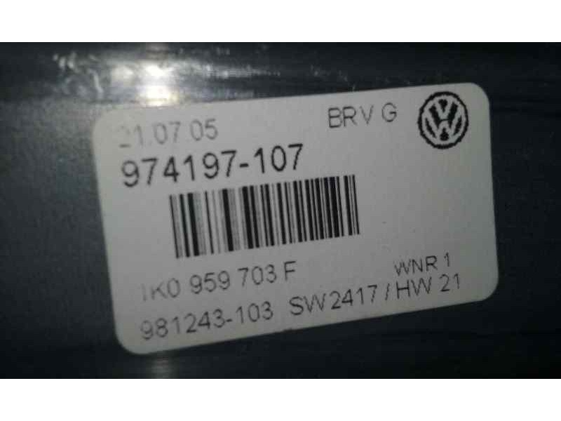 Recambio de elevalunas trasero izquierdo para volkswagen passat berlina (3c2) advance referencia OEM IAM 1K0959703F 18 PINS ELEC