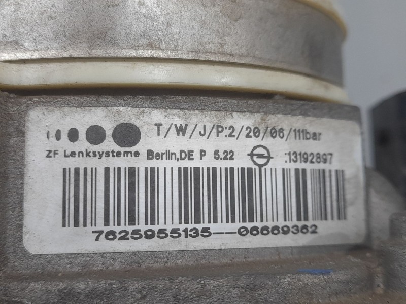 Recambio de bomba direccion electrica para opel zafira / zafira family b (a05) 1.9 cdti (m75) referencia OEM IAM 7625955135 0666