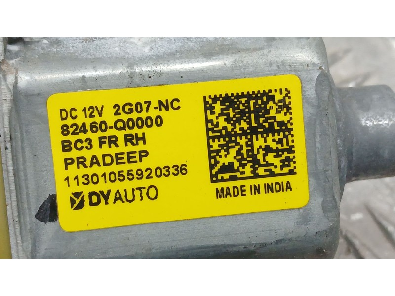 Recambio de elevalunas delantero derecho para hyundai i20 iii (bc3, bi3) 1.0 t-gdi referencia OEM IAM 82460Q0000 2 PINS DY AUTO 