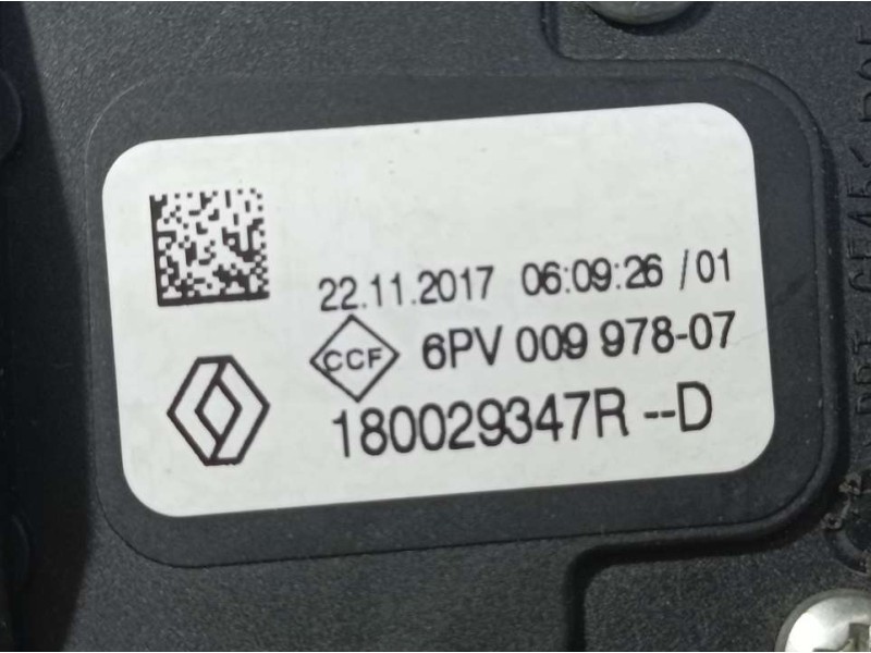 Recambio de potenciometro pedal para renault captur zen referencia OEM IAM 180029347R 6PV00997807 