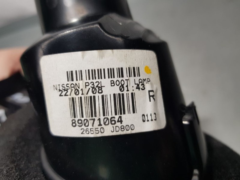 Recambio de piloto trasero derecho para nissan qashqai (j10) tekna referencia OEM IAM 26550JD800 89071064 INTERIOR