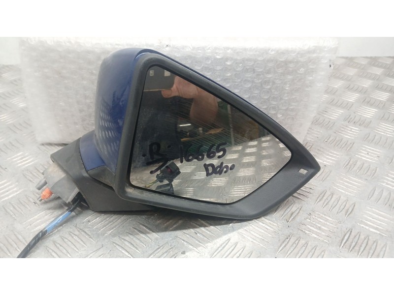 Recambio de retrovisor derecho para seat leon st (5f8) 2.0 tdi referencia OEM IAM 5F1857508Q ELECTRICO 8 Y 4 CABLES 