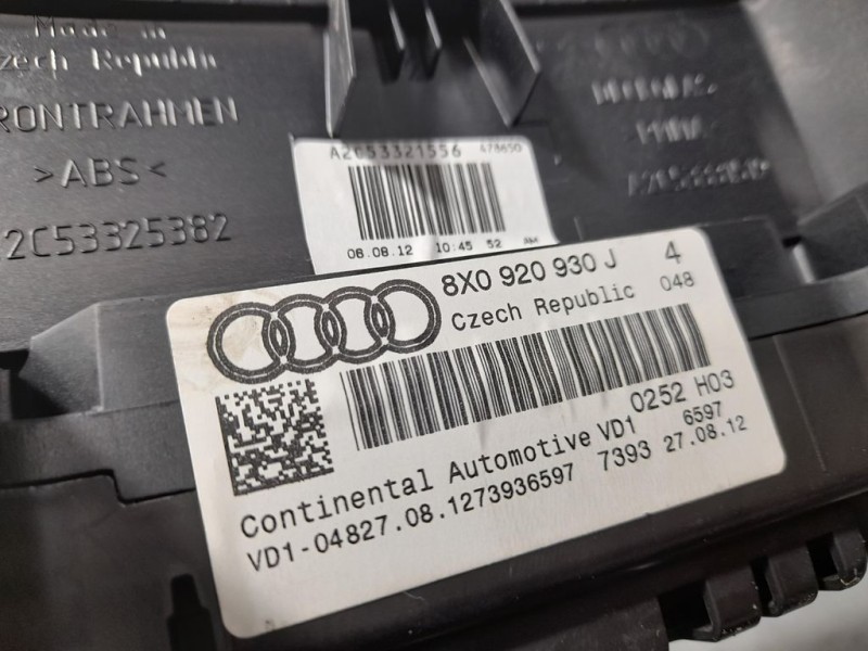 Recambio de cuadro instrumentos para audi a1 sportback (8xa) ambition referencia OEM IAM 8X0920930J A2C37621200 CONTINENTAL