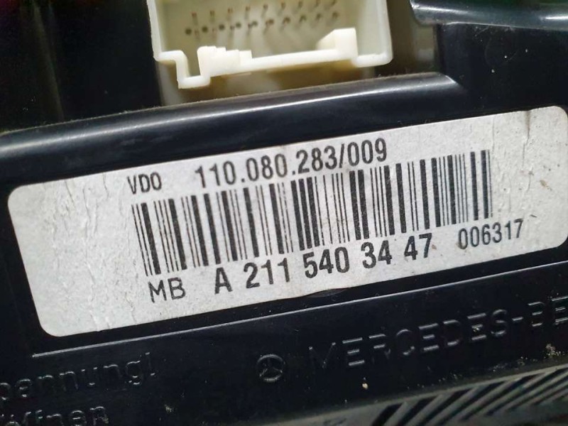 Recambio de cuadro instrumentos para mercedes-benz clase e (w211) berlina e 270 cdi (211.016) referencia OEM IAM A2115403447 110