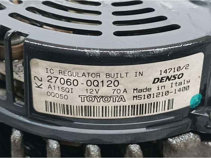 Recambio de alternador para toyota aygo (kgb/wnb) básico referencia OEM IAM 1012101400  DENSO