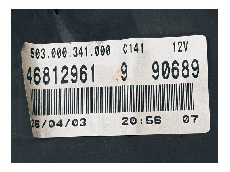 Recambio de cuadro instrumentos para fiat punto berlina (188) 1.2 8v elx (i) referencia OEM IAM 46812961 503000341000 