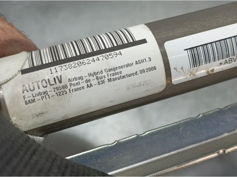 Recambio de airbag cortina delantero derecho para toyota yaris (ksp9/scp9/nlp9) básico referencia OEM IAM 29590  AUTOLIV