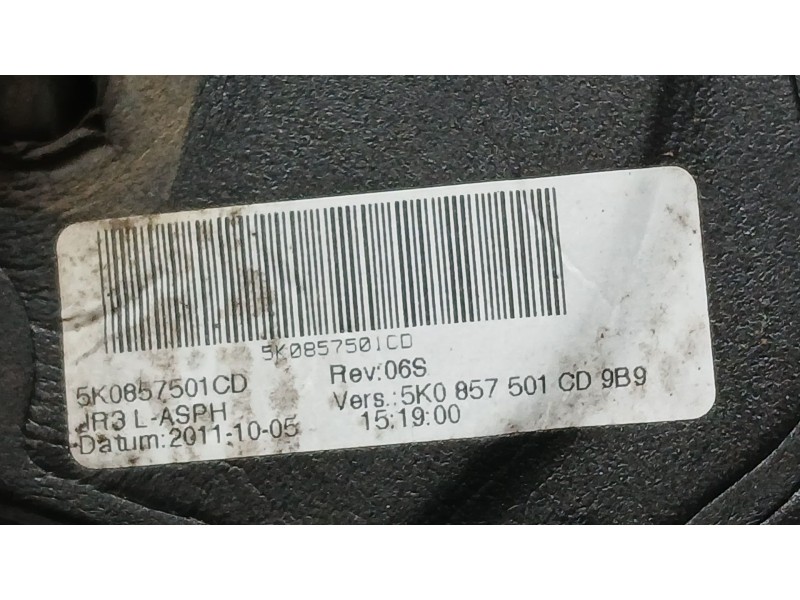 Recambio de retrovisor izquierdo para volkswagen golf vi (5k1) advance bluemotion referencia OEM IAM 5K0857501CD ELECTRICO, TOCA