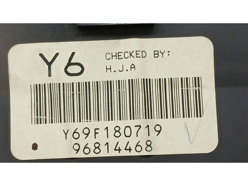 Recambio de cuadro instrumentos para chevrolet aveo / kalos hatchback (t250, t255) 1.2 referencia OEM IAM 96814468  Y69F180719