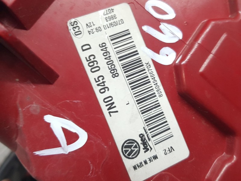 Recambio de piloto trasero izquierdo exterior para volkswagen sharan (7n1, 7n2) 2.0 tdi referencia OEM IAM 7N0945095D VALEO 8950