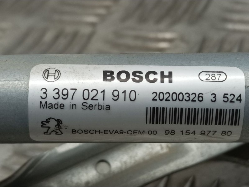 Recambio de motor limpia delantero para citroën c3 live referencia OEM IAM 9815497780 3397021910 BOSCH