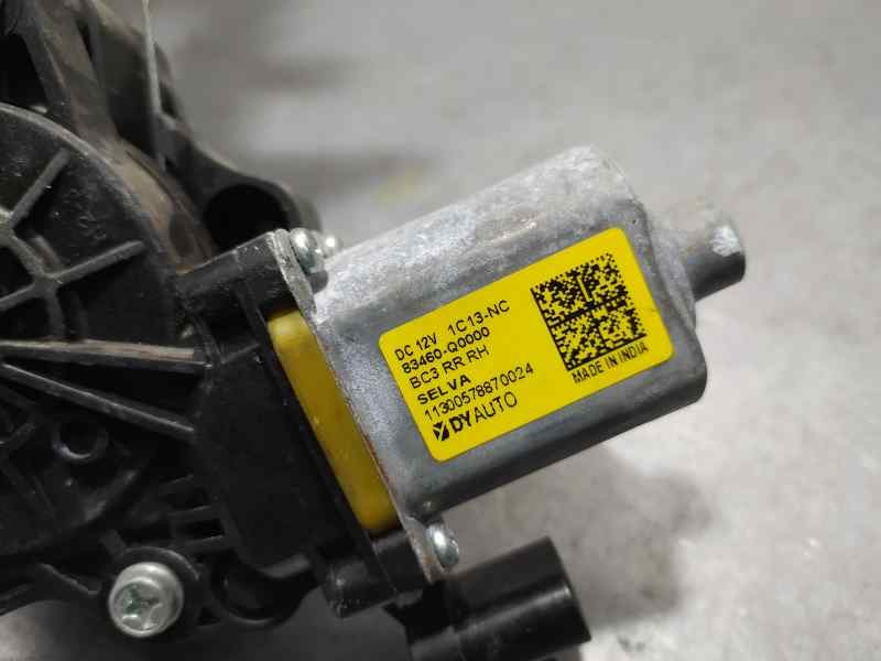 Recambio de elevalunas trasero derecho para hyundai i 20 esence referencia OEM IAM 83460Q0000 11300578870024 2 PINES