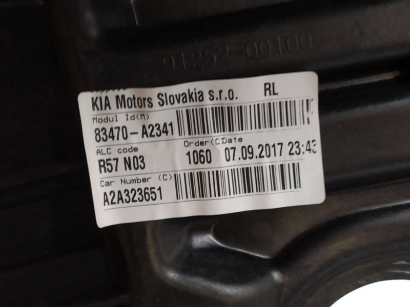 Recambio de elevalunas trasero izquierdo para kia cee´d concept referencia OEM IAM 83470A2341 83471A2000 6 PINES