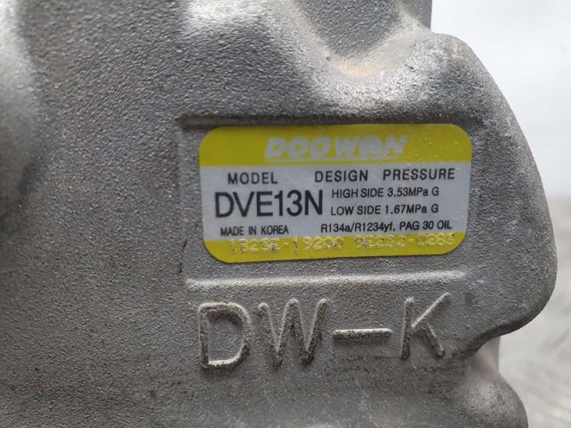 Recambio de compresor aire acondicionado para hyundai kona pure referencia OEM IAM 9E2320283 1B23E19200 