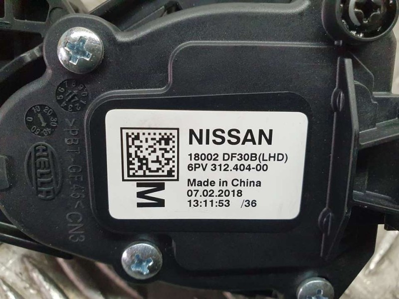 Recambio de potenciometro pedal para nissan x-trail (t32) acenta referencia OEM IAM 18002DF30B 6PV31240400 