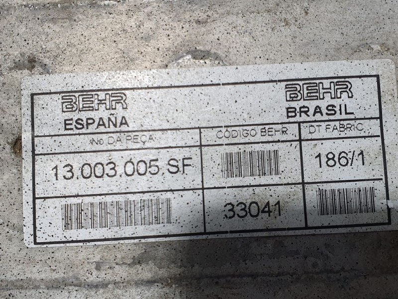 Recambio de intercooler para nissan cabstar e cabina simple cabina individual referencia OEM IAM 13003005SF  BEHR