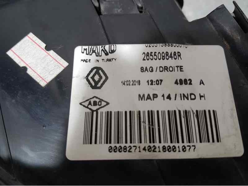 Recambio de piloto trasero derecho para renault clio iv technofeel referencia OEM IAM 265509846R  EXTERIOR